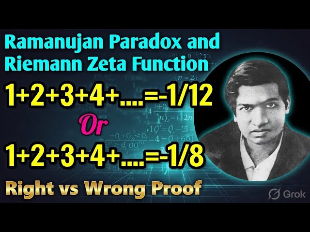 Ramanujan Paradox and Riemann Zeta Function #ramanujan #riemannzetafunction #ramanujanparadox #maths