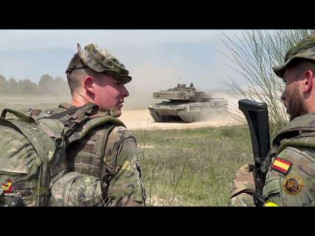 Cadetes de la Academia General Militar @MADOC_ET, participan en el ejercicio «Pelayo 2026».