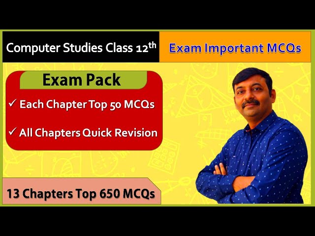 std 12 Most IMP MCQs For Board Computer Exam | Computer IMP Questions | 🔴With PDF Link🔴