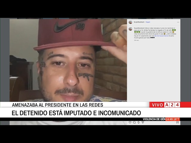 📢 ARRESTED FOR THREATENING PRESIDENT JAVIER MILEI ON SOCIAL MEDIA