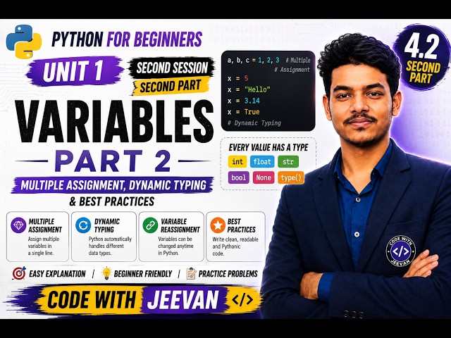 Python Variables Part 2 | Python Programming Complete Course #4.2