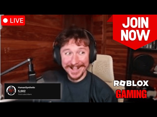 🔴 LIVE | Roblox and Maybe Other Stuff IDK lol but thanks for 5k subs! Wow! We did it! Join the live!