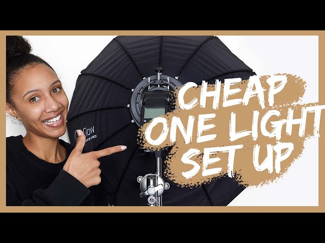 Inexpensive One Light Set Up | Photography Lighting HACK!