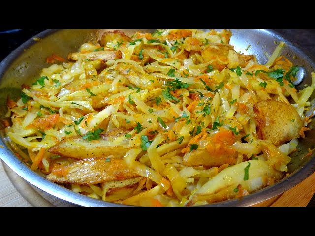 Nunca había comido un Repollo tan delicioso! Receta de repollo fácil y nutritiva! #repollo