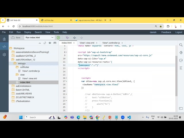 ui5  how to create view and controllerP- 2