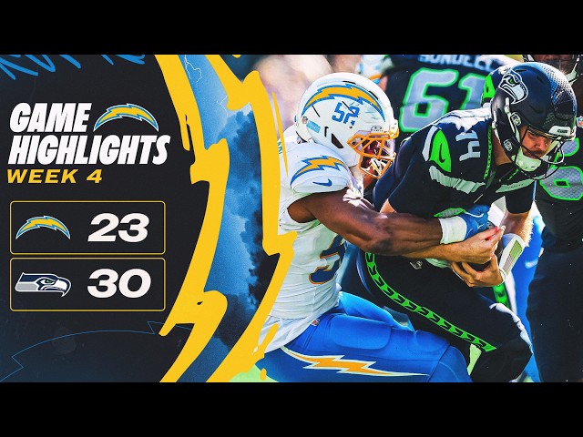 Chargers vs. Seahawks Full Game Highlights | 2026 Week 4