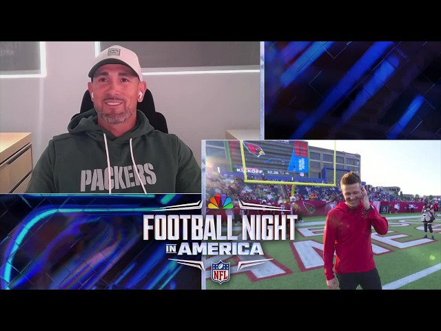 Cardinals' Mike LaFleur gets surprised by brother Matt during interview | FNIA | NFL on NBC