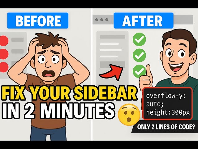 2 Lines of Code will Fix Your Sidebar Scrolling Issues...