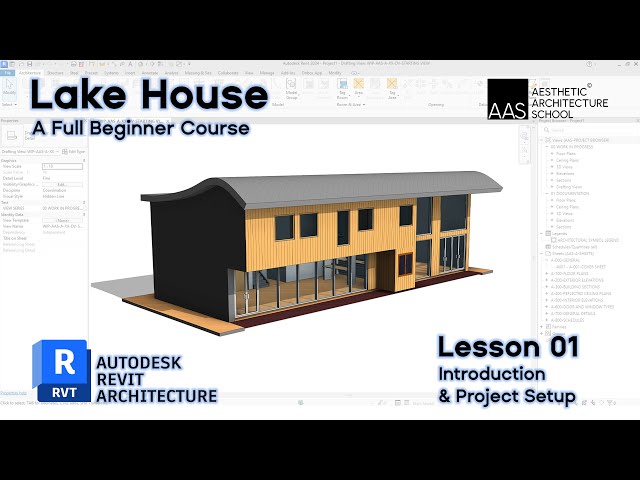 Revit Architecture Beginners Tutorial | Lesson 01 Introduction & Project Setup | BIM Project