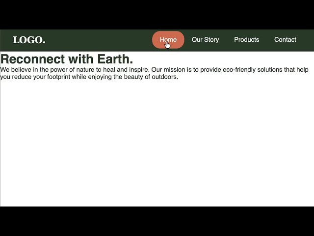 Responsive Navigation Bar Using HTML & CSS
