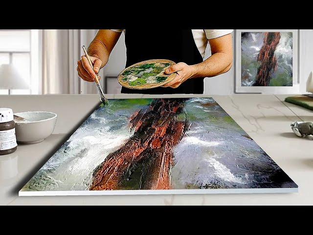 Mastering TEXTURED ABSTRACT Art / ACRYLIC Canvas Painting / Easy Tutorial
