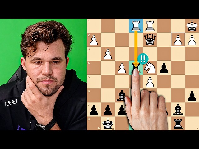 Magnus Carlsen Sacrifices a Rook for a DEADLY Attack!