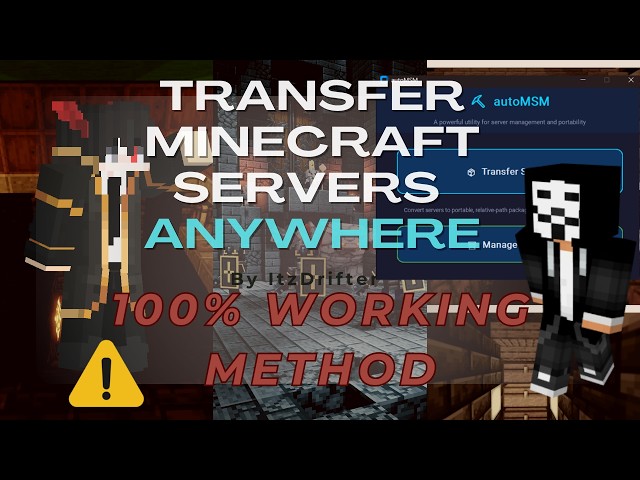 TRANSFER MINECRAFT SERVERS ! 2026 Tutorial | autoMSM