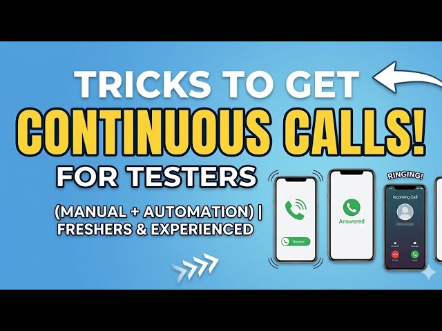 🔥Get Frequent Interview Calls by following these Tips and Tricks #selenium #softwaretesting #testing