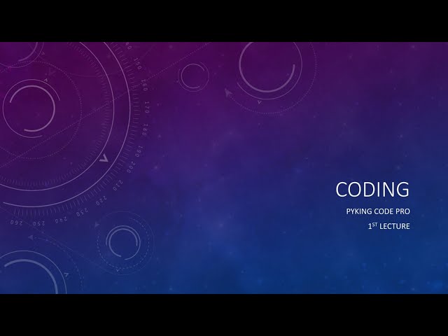 General topics of Coding #1 || Coding || Pyking Code Pro