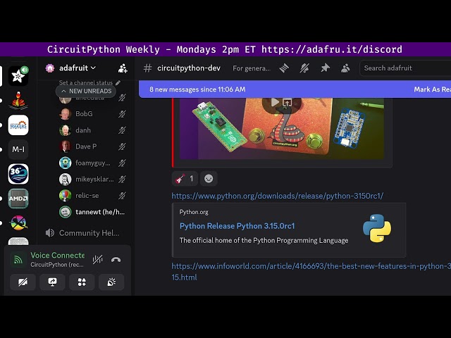 CircuitPython Weekly Meeting for August 17, 2026 #adafruit