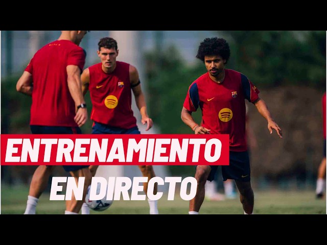 EN DIRECTO I Entrenamiento previo del FC Barcelona antes de su partido contra el Valencia CF