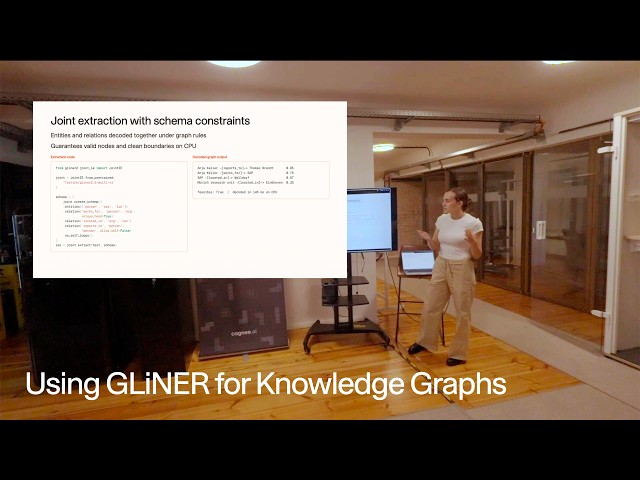 SLMs and Agent Memory | Mary's Demo on GLiNER w/ Knowledge Graphs