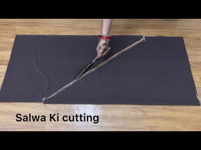 Salwar cutting and stitching full video Salwar cutting l how to make Salwar  cutting for beginners l