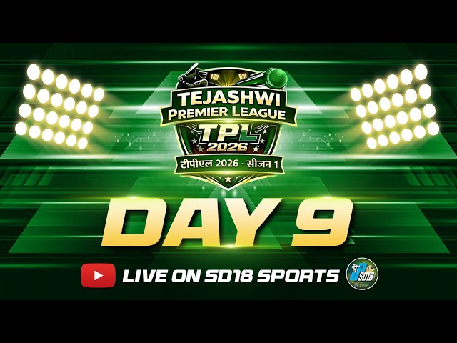 TPL  [ TEJASHWI PREMIER LEAGUE ] DAY - 9
