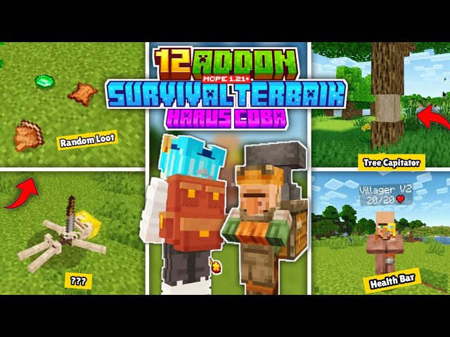 12 ADDON MCPE 1.21+ TERBAIK BERGUNA TEKEREN TERSERU UNTUK MEMPERMUDAH SURVIVAL KALIAN HARUS COBA