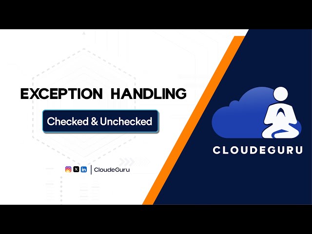 Checked vs Unchecked Exceptions in Java | Key Differences Explained with Examples