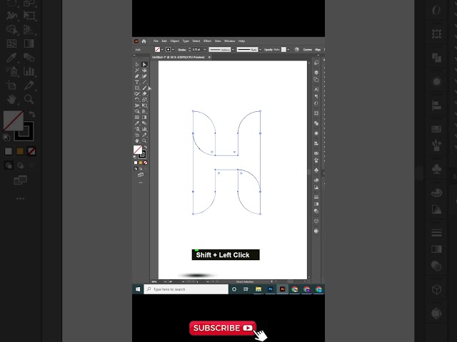 gradient letter  logo design in adobe illustrator #logo #shorts #illustrator #viral