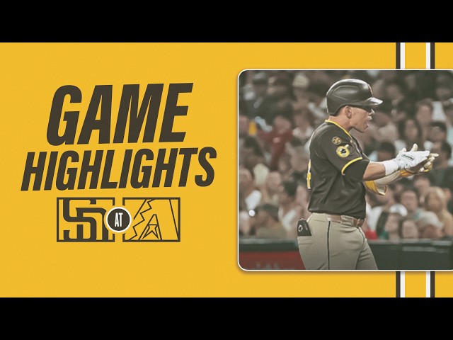 Padres vs. D-backs Game Highlights (8/6/26) | MLB Highlights