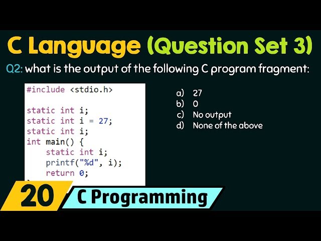 C Programming (Important Questions Set 3)