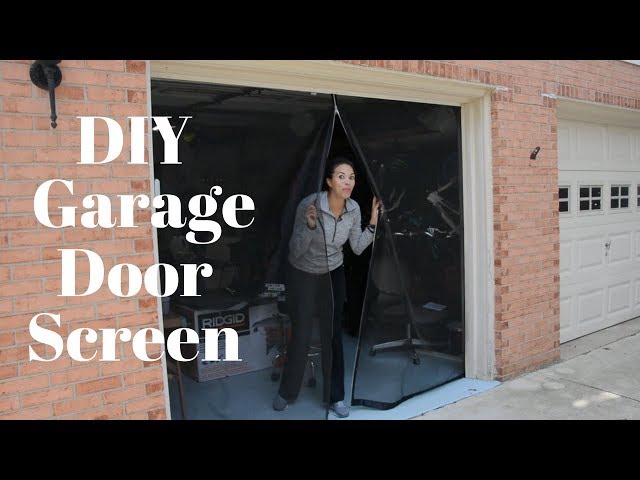 Make Your Own Garage Door Screen - DIY Tutorials - Thrift Diving