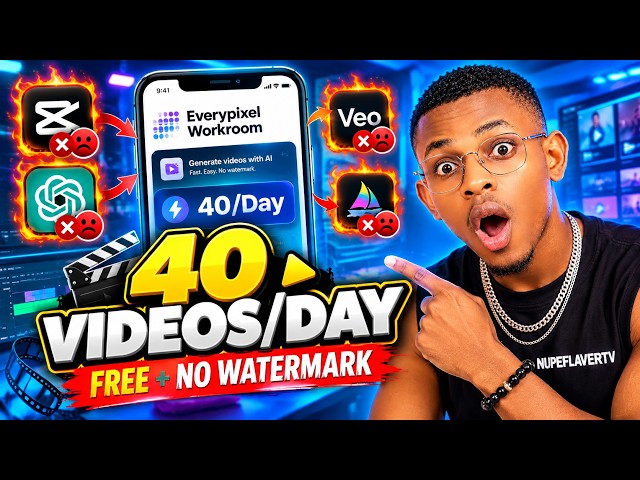 🤯 Generate 40 AI Videos/Day FREE (No Watermark) Seedance, Veo3, Grok Using Phone