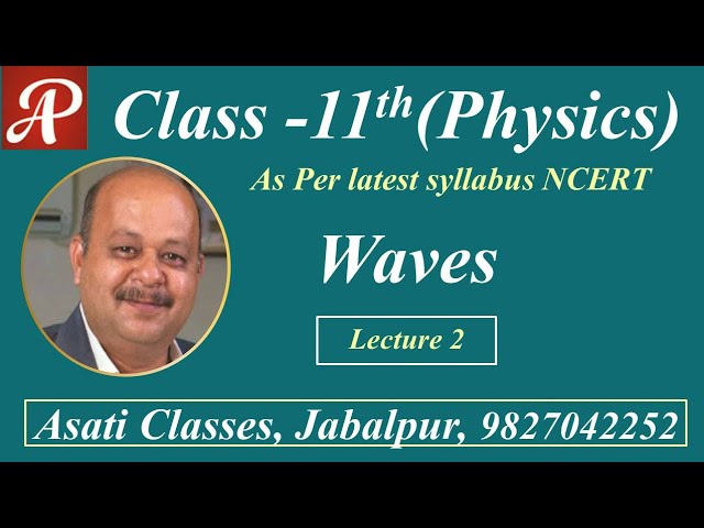 Waves I Lecture 2 | Class 11th | As per latest syllabus NCERT