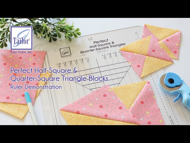 June Tailor® Perfect Half-Square and Quarter-Square Triangles Ruler Demonstration Video