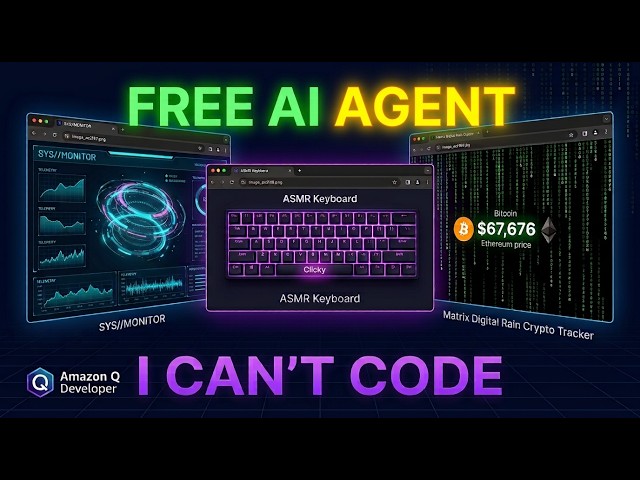 I Built 4 Epic Apps with a FREE AI Agent (No Code!)