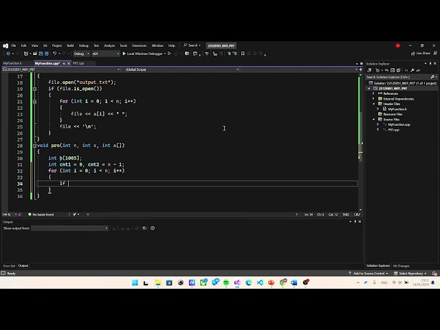 CS162 - Assignment 5 - Create Project, Build, Run and Debug