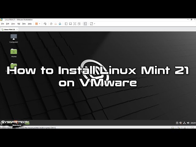 How to Install Linux Mint 21 on VMware Workstation 16 Pro | SYSNETTECH Solutions