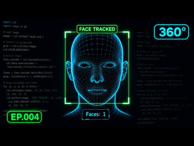 Face Tracking HUD Overlay 360° 🧠 EP.004 + code
