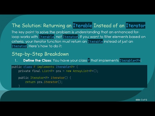 How to Call an Iterator Function with Arguments in Java Using Iterable