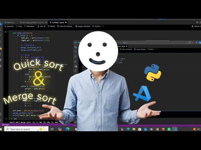 Implementasi dan Analisis Quick Sort & Merge Sort di Python // Sultan syahputra[250170244] \\ part 1