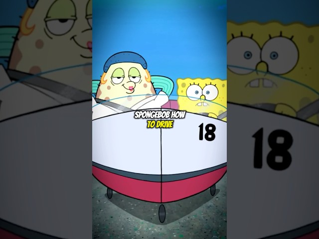 SpongeBob FINALLY learned how to drive #spongebobsquarepants #nickelodeon #cartoons #mrspuff