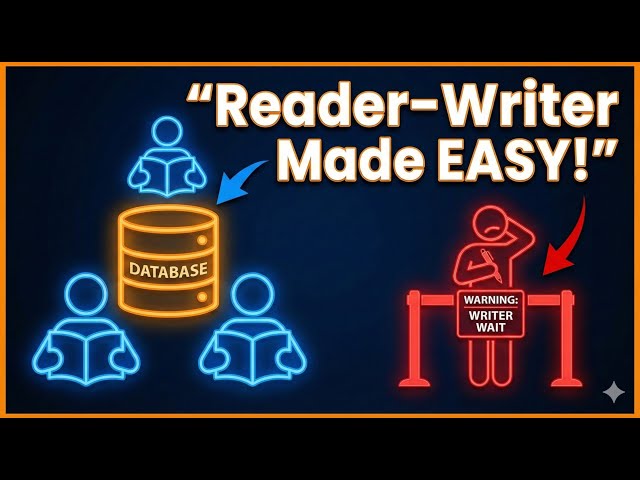 2.7 Reader–Writer Problem Explained Simply | Reader–Writer Locks | OS Synchronization