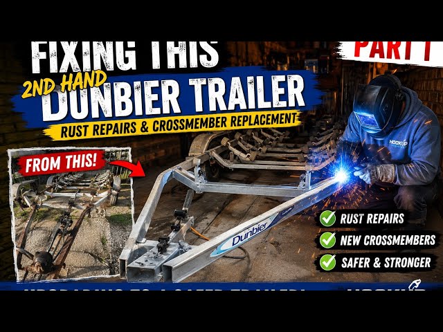Boat trailer rust repairs part 1