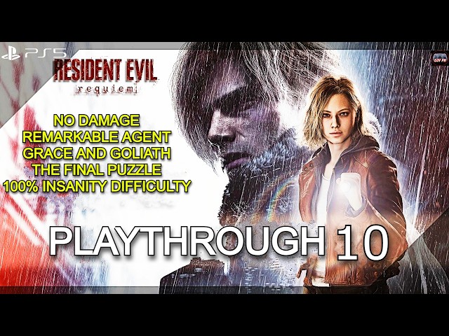 RESIDENT EVIL REQUIEM (PS5 PRO) 100% NO DAMAGE PLAYTHROUGH 10 (INSANITY DIFFICULTY) [4K 60FPS]