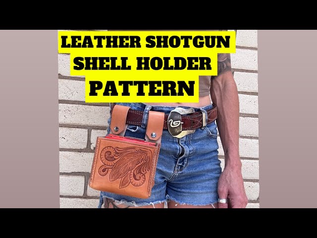 How to make a leather shotgun shell holder. Pattern available at duckleather.com :) 