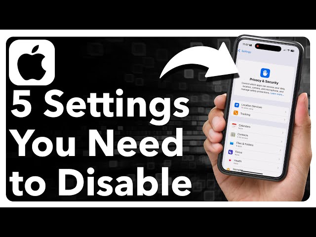 5 iPhone Settings You Need To TURN OFF Right Now