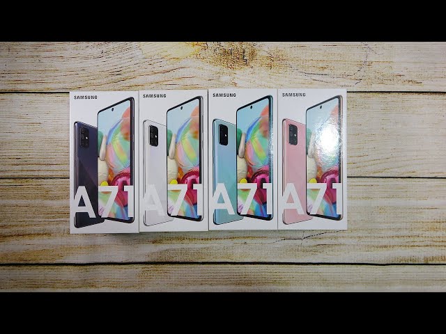 Samsung Galaxy A71 All colours unboxing