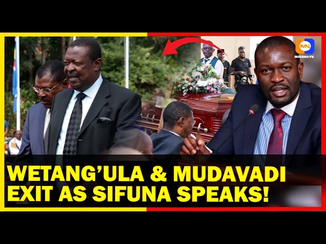 Mudavadi & Wetang’ula Walk Out on Sifuna at Burudi Nabwera Requiem: Running From a 44-Year-Old?