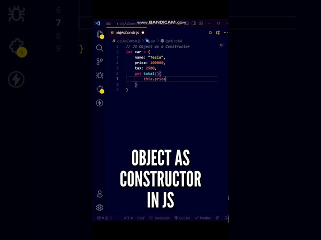 🤩🤩 New Way to use JavaScript Object as a Constructor! #shorts #javascript #programming #ytshorts