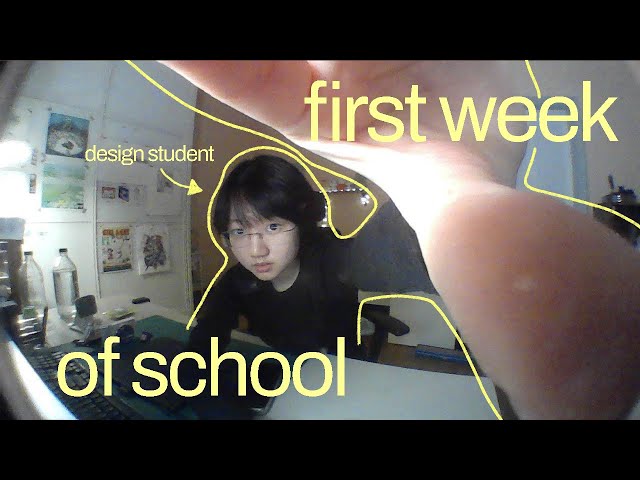 a week of art school 📎: productive graphic design student vlog