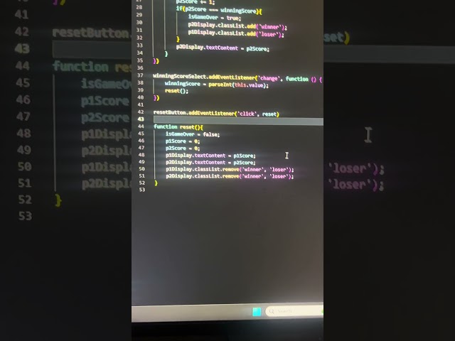 Day 32 - Making the Score Keeper Part 2 #codingjourney #javascript